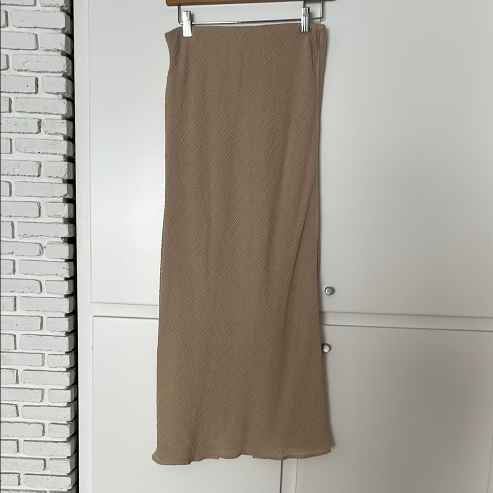 By Malene Birger Tan Maxi Skirt.Fully lined. Size 36. New with tags.
